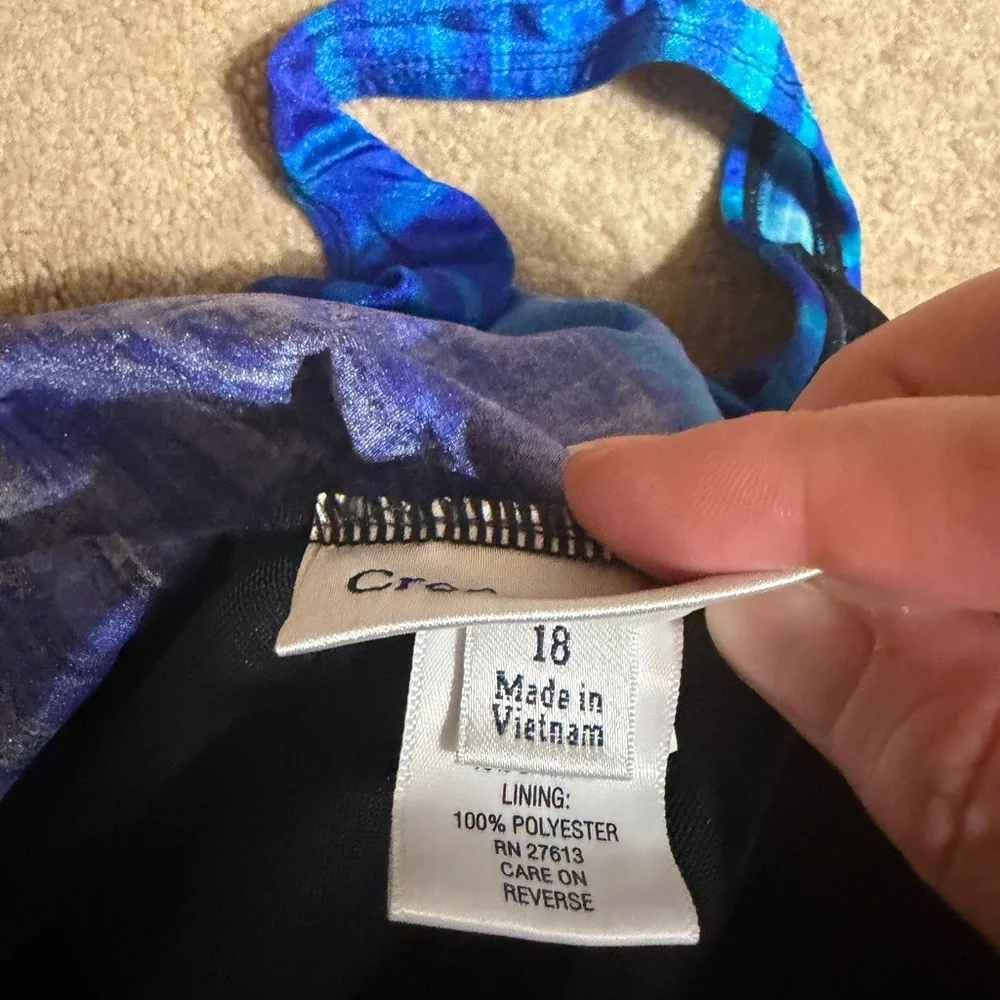 Blue Ombre Striped One-Piece Swimsuit - Picture 5 of 5